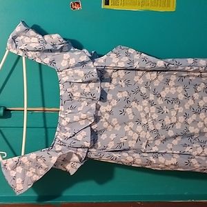 Light blue floral dress